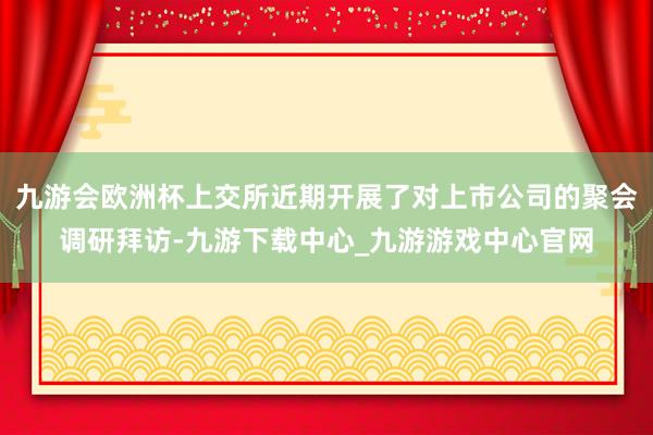 九游会欧洲杯上交所近期开展了对上市公司的聚会调研拜访-九游下载中心_九游游戏中心官网