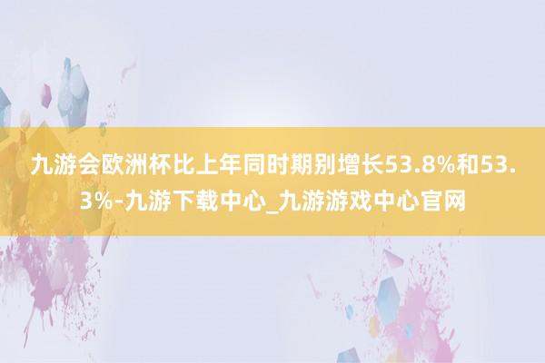 九游会欧洲杯比上年同时期别增长53.8%和53.3%-九游下载中心_九游游戏中心官网